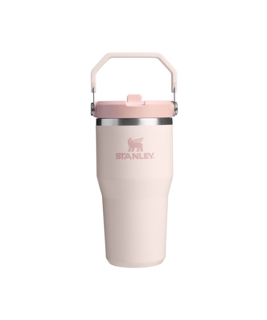 The IceFlow™  Flip Straw 2.0 Tumbler 0.6 L - rose quartz