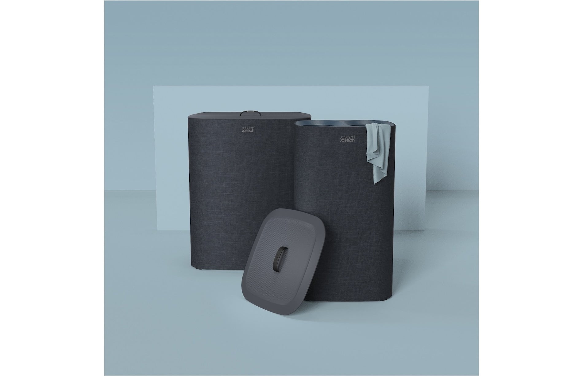 Tota 60L Wäschekorb, schwarz/ blau - Image 2