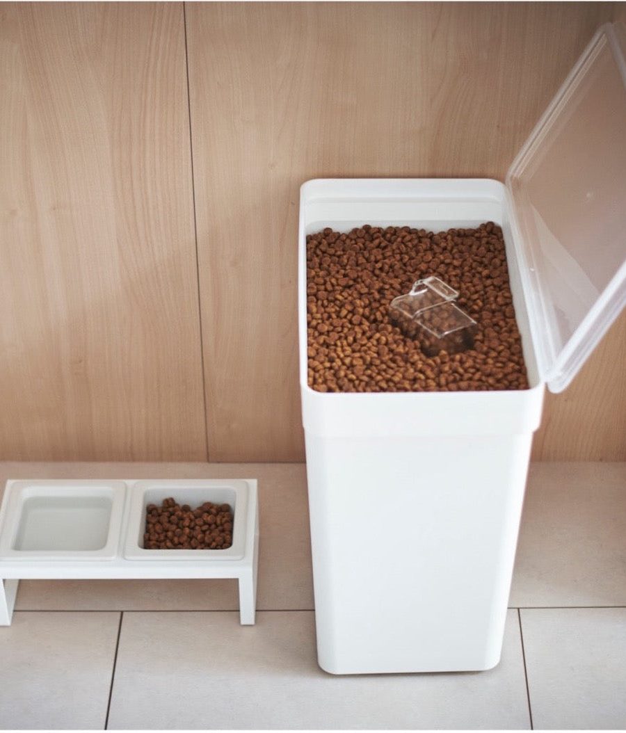 Tierfutter Behälter 12 kg White