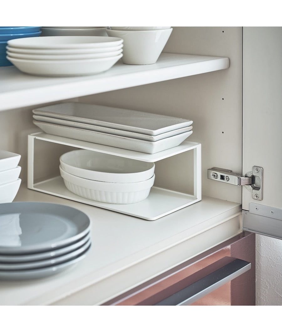 Rechteckiges Geschirrregal - White