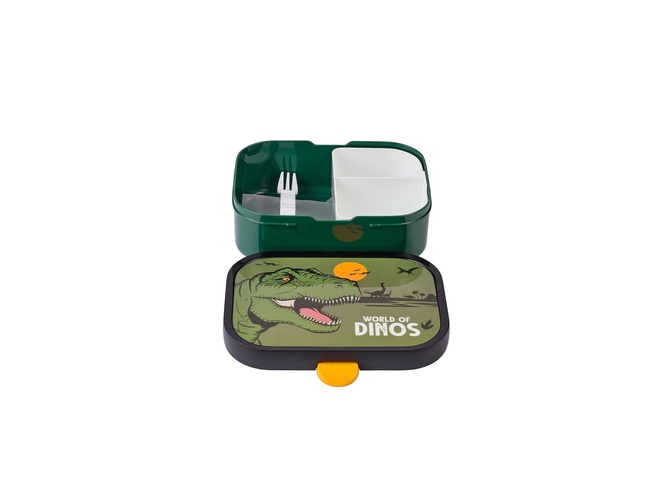 Pausenset Campus (Trinkflasche Pop-up + Brotdose) - Dino