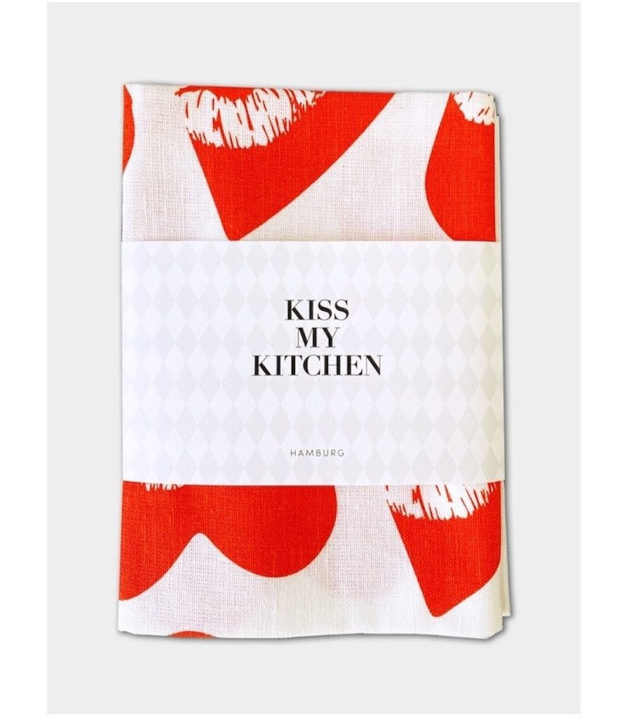 Geschirrtuch LOVEKISS White Red