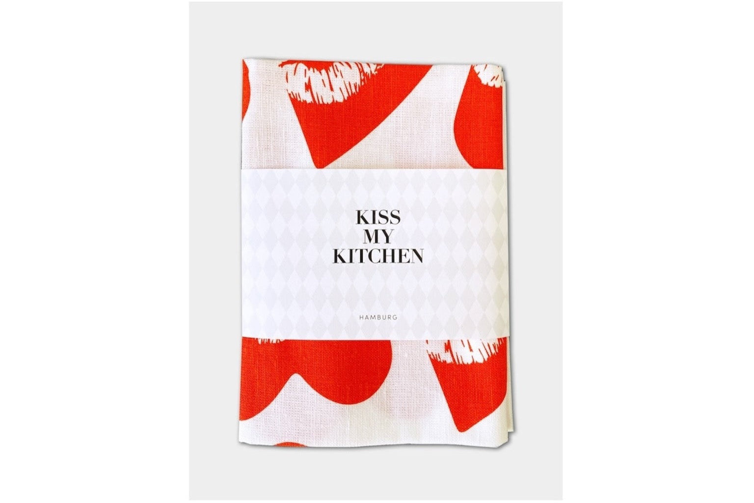Geschirrtuch LOVEKISS White Red