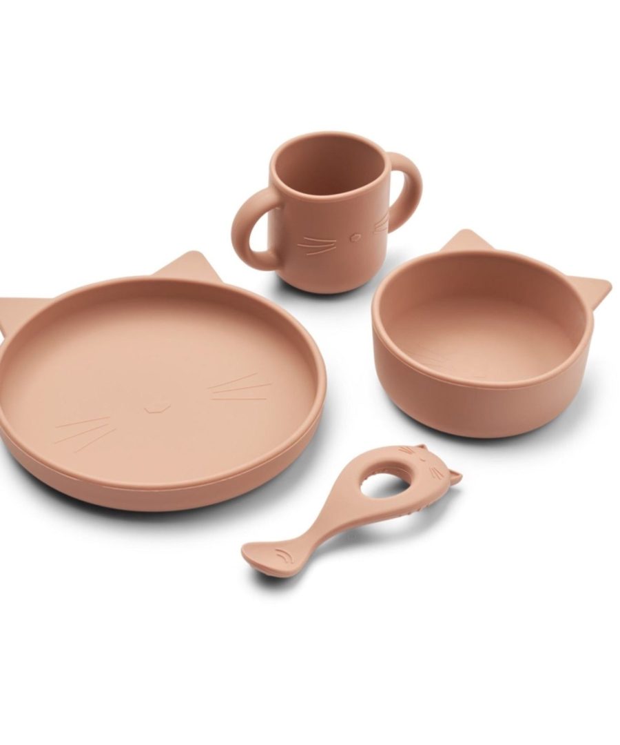 Vivi Silikongeschirr 4er - Set, Cat