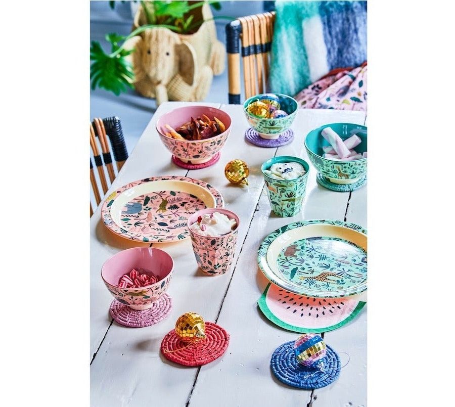 Melamin Kinderteller 'All Over Jungle Animals' Print