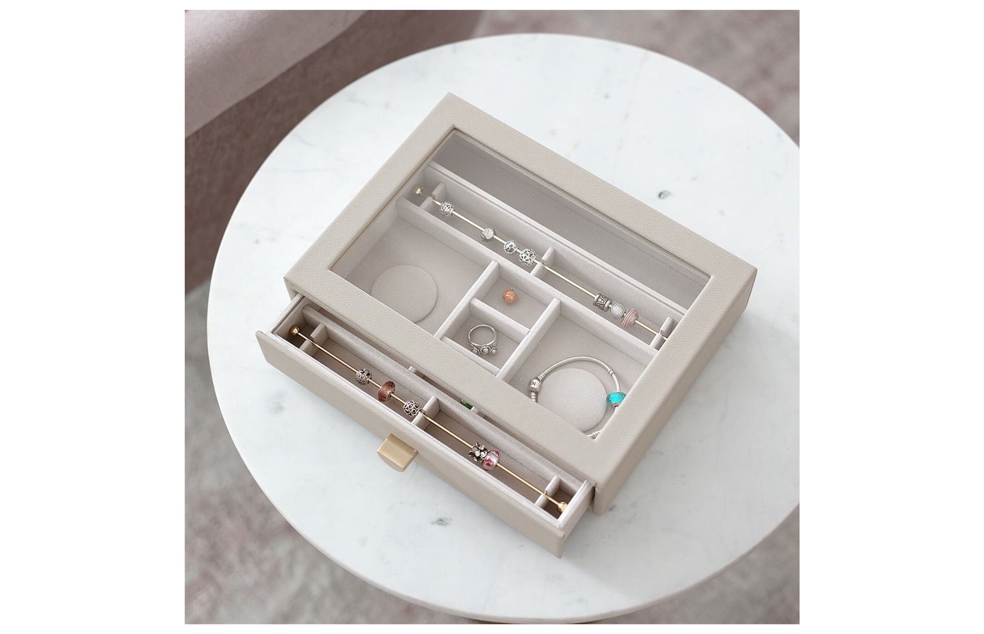 Schmuckschublade Classic Charm mit Glasdeckel - Image 2