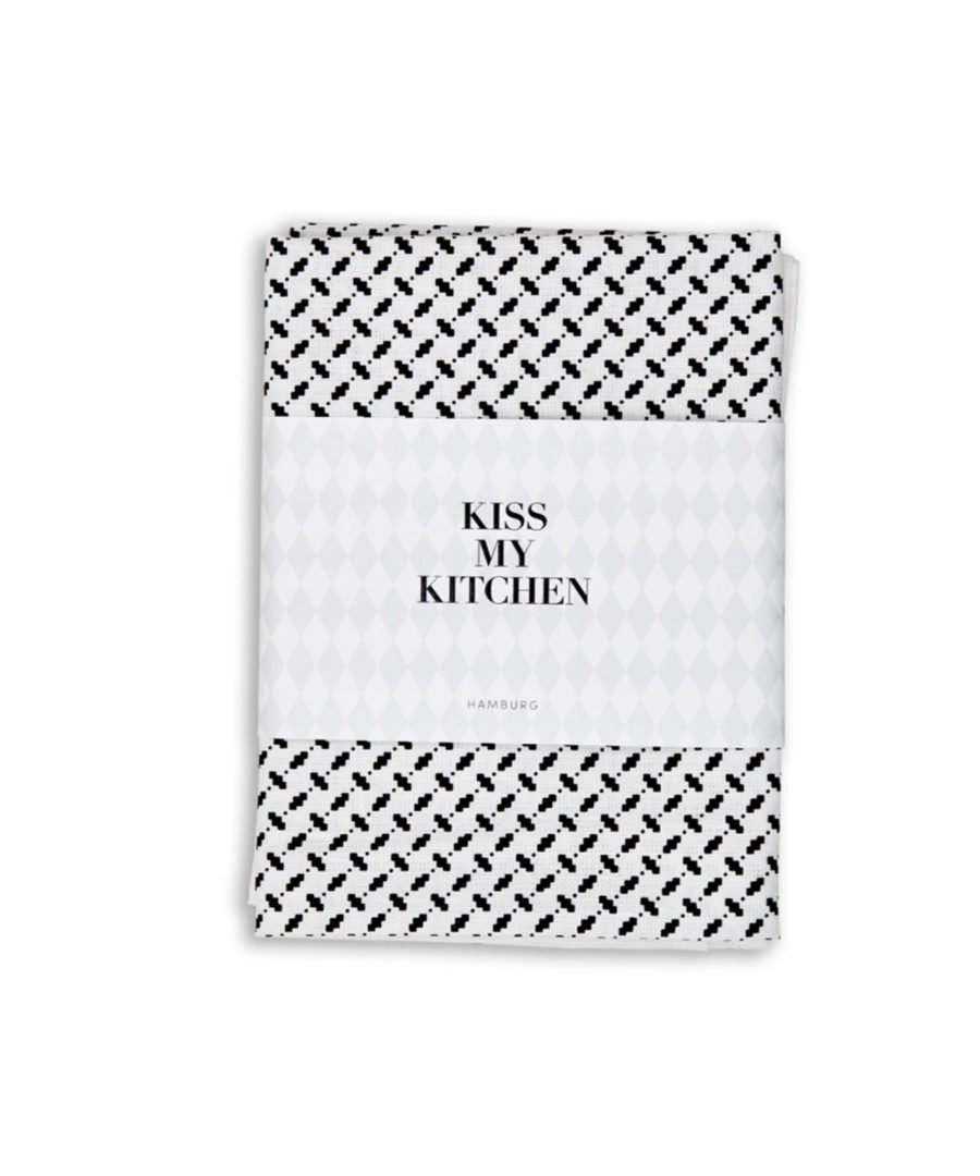 Geschirrtuch PALI PUR WHITE BLACK