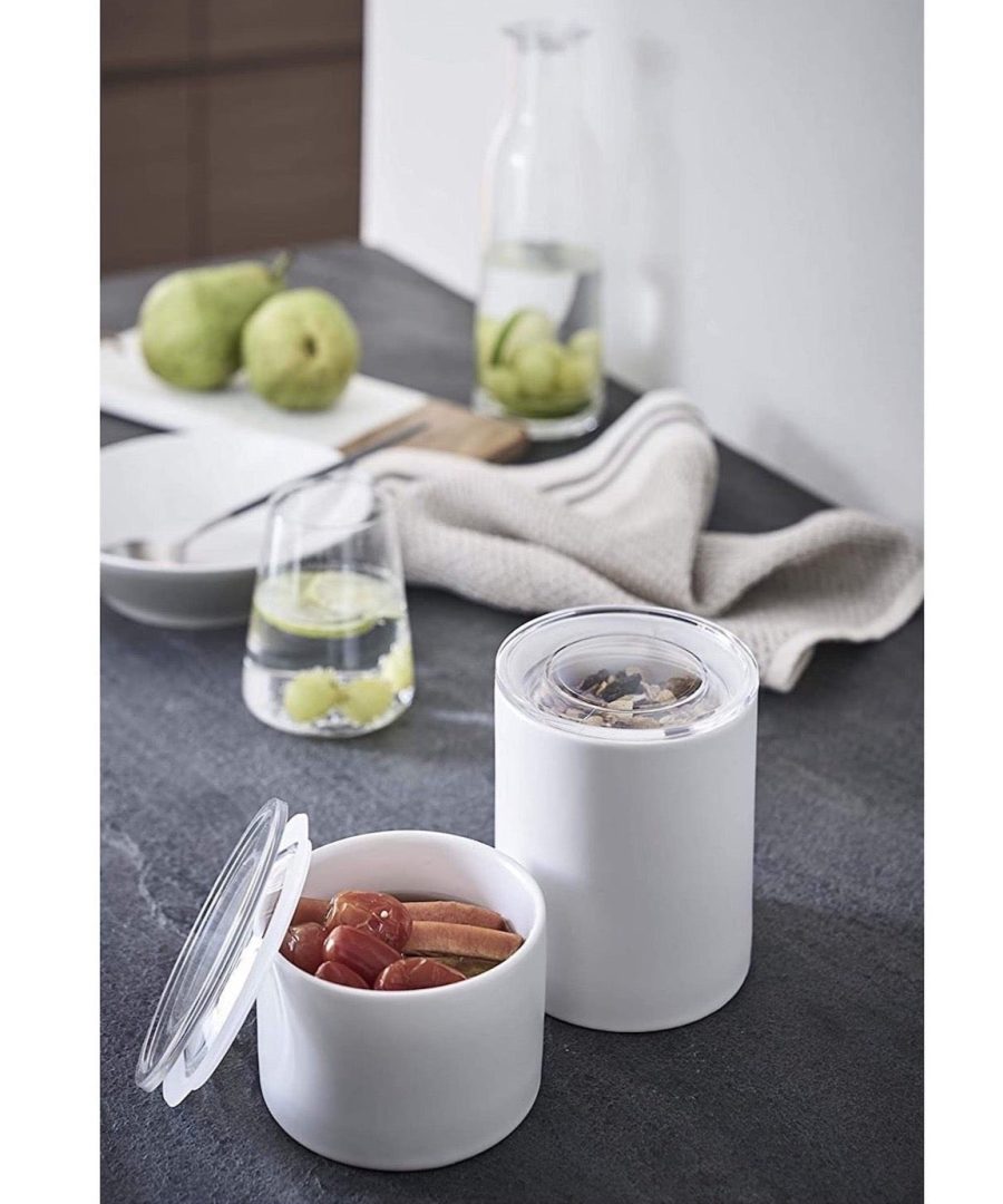 Tower Keramik-Aufbewahrungsbehälter White L