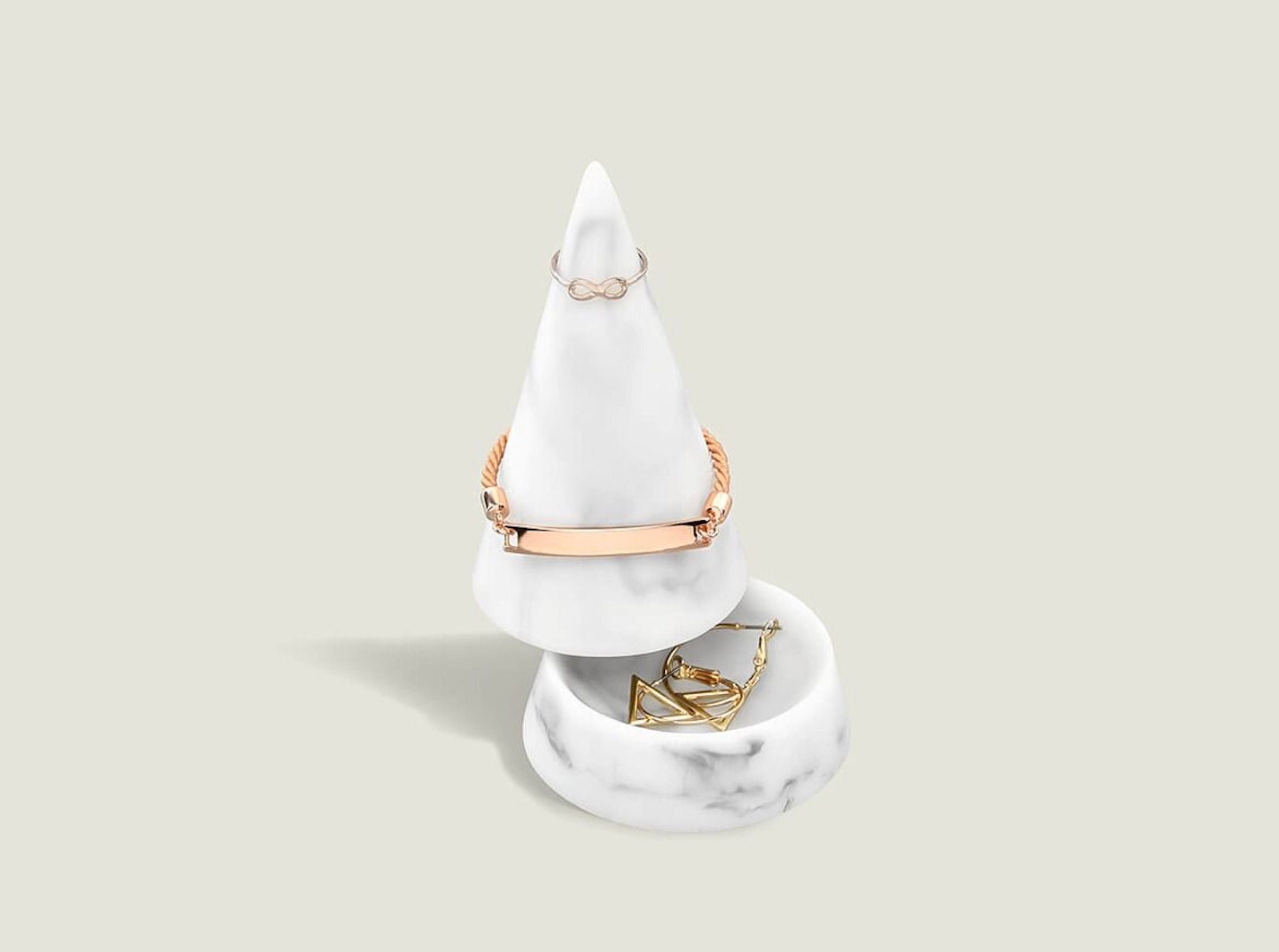 Schmuckaufbewahrung Ringhalter Peak Marmor Optik - Image 3