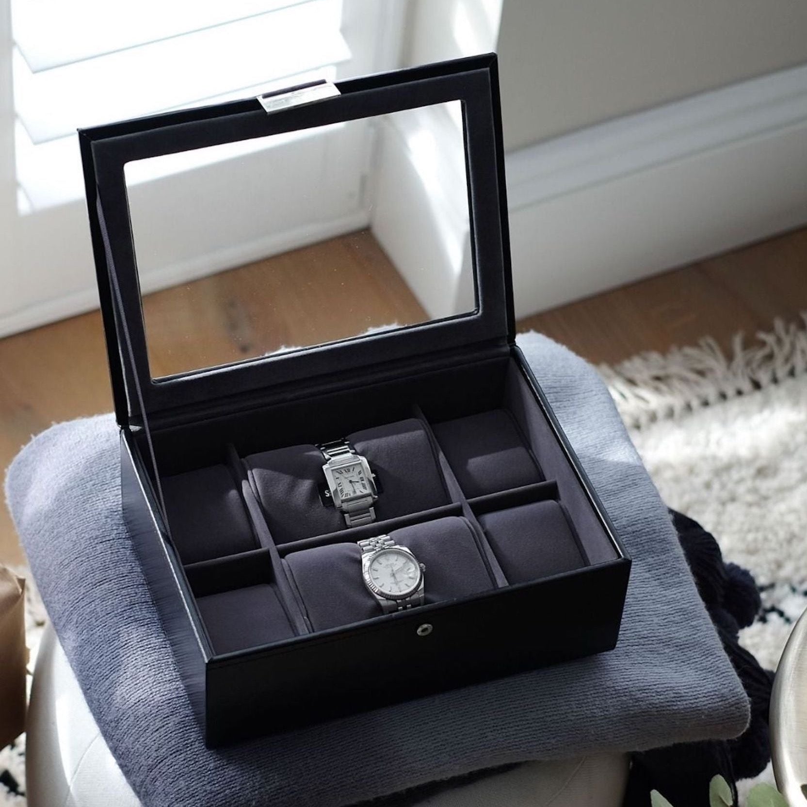 Aufbewahrungsbox Uhren 8 Fächer - Image 3