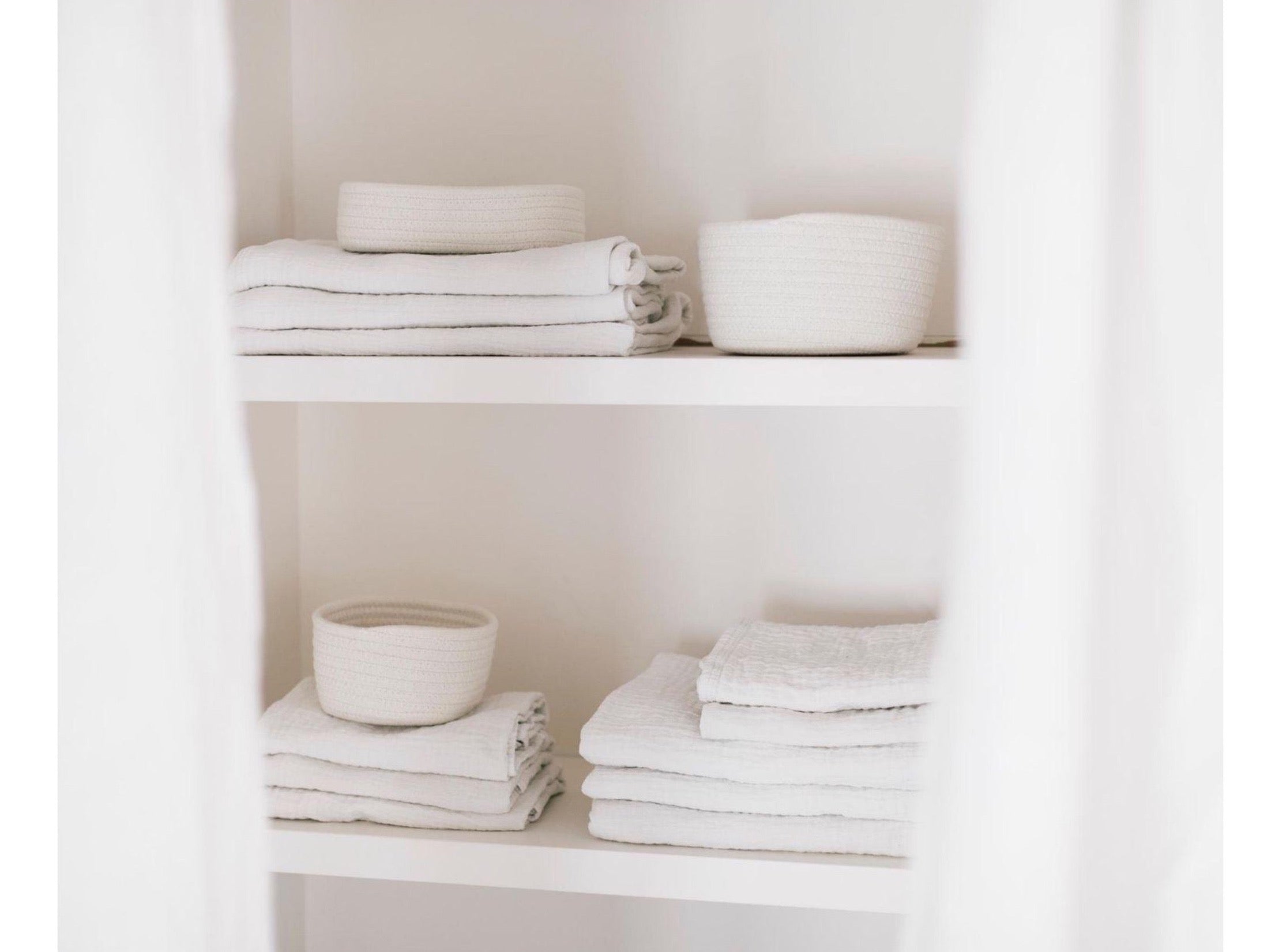 Premium Natural Fiber Storage Basket Set