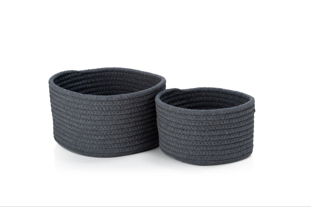 Premium Textile Storage Basket Set