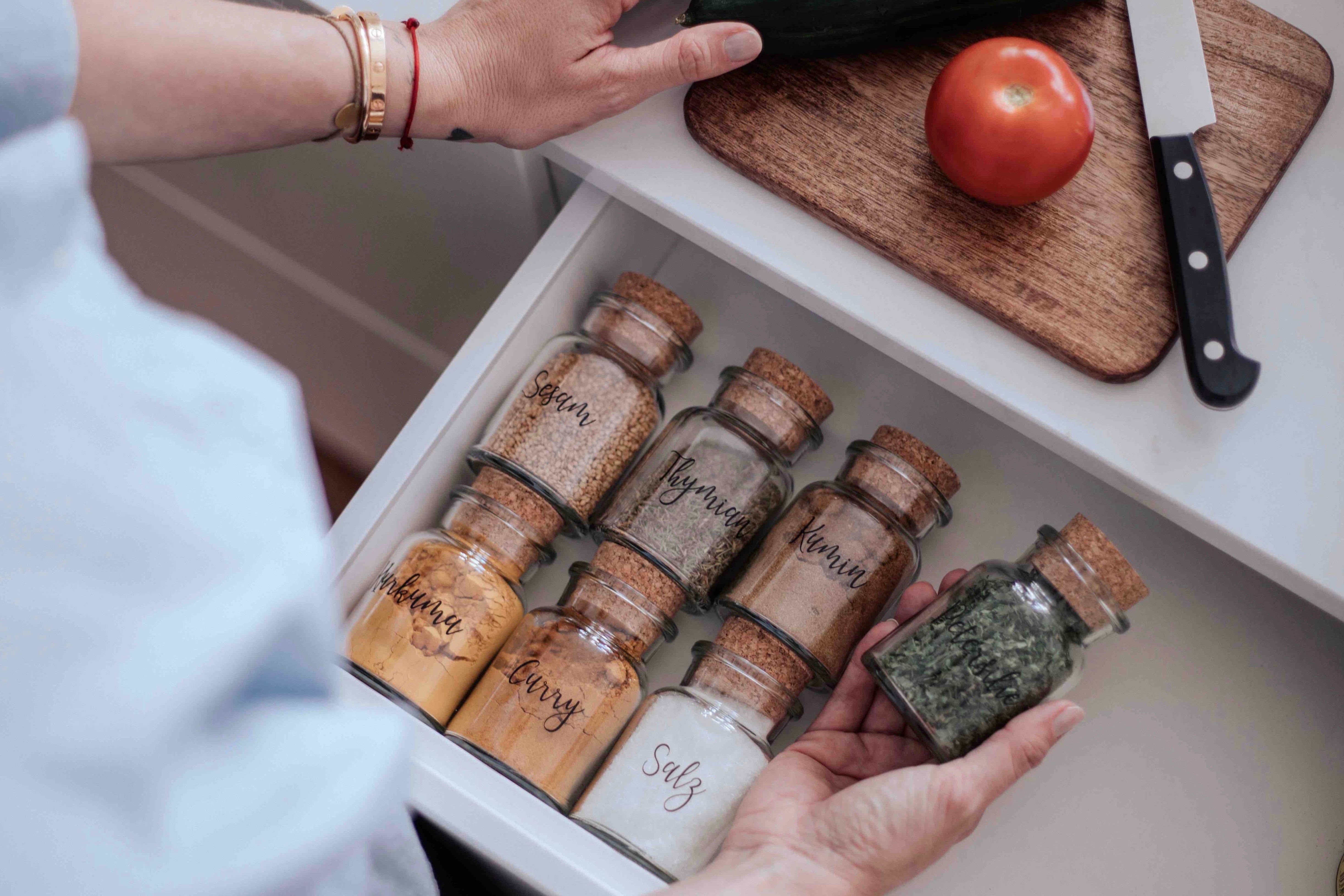 Classic Glass Spice Jars