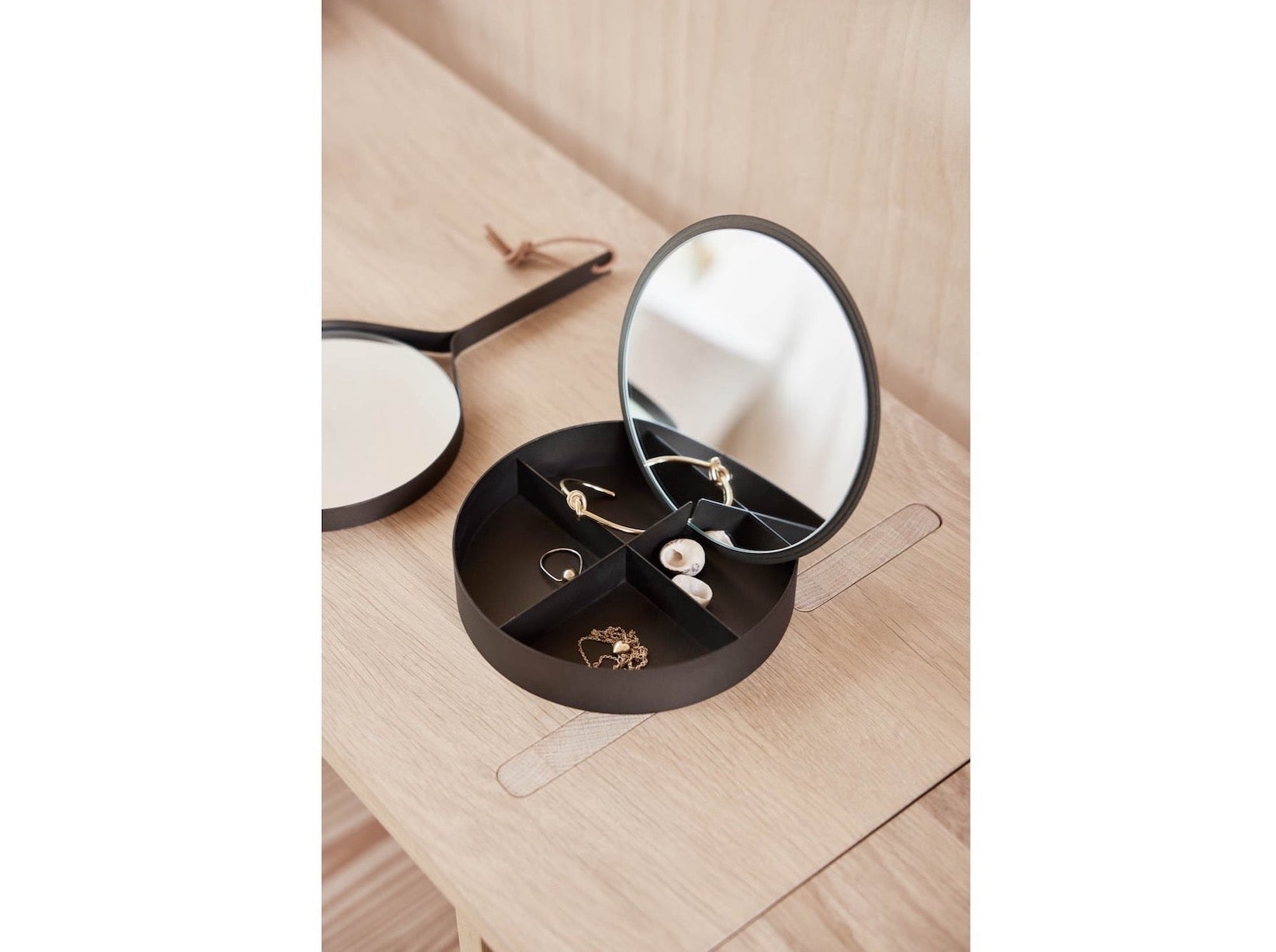 Modern Jewelry Organizer with Mirror
