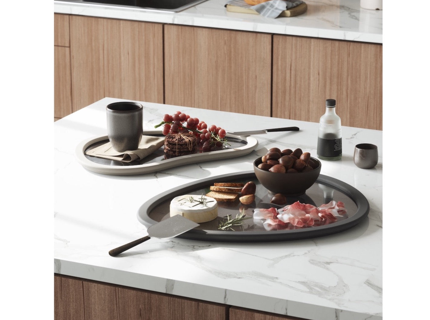 Modern Serving Tray Set